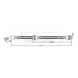 Brake Hose Pipe BORG & BECK BBH8888 OE Ref 462113NACA BORG & BECK