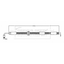 Brake Hose Pipe BORG & BECK BBH8890 OE Ref 8E0 611 707 H