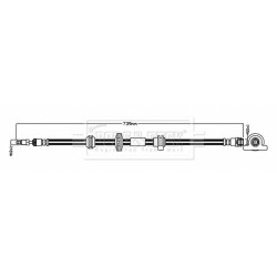 Brake Hose Pipe BORG & BECK BBH8894 OE Ref 34307991039 BORG & BECK