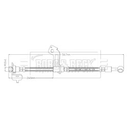 Brake Hose Pipe BORG & BECK BBH8899 OE Ref 58732 C5000 BORG & BECK
