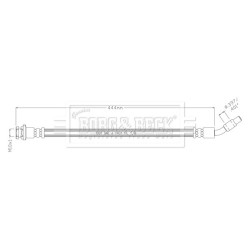 Brake Hose Pipe BORG & BECK BBH8908 OE Ref 470 428 00 00