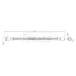 Brake Hose Pipe BORG & BECK BBH8909 OE Ref 470 428 04 00 BORG & BECK
