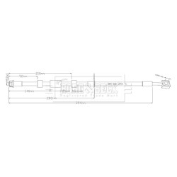 Brake Hose Pipe BORG & BECK BBH8940 OE Ref 84199635