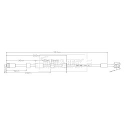Brake Hose Pipe BORG & BECK BBH8941 OE Ref 84199636