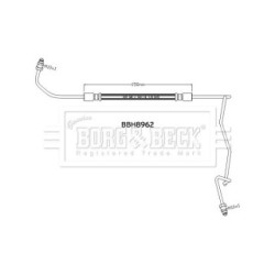 Brake Hose Pipe BORG & BECK BBH8962 OE Ref 463159269R