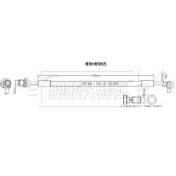 Brake Hose Pipe BORG & BECK BBH8965 OE Ref T2H17792