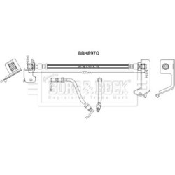 Brake Hose Pipe BORG & BECK BBH8970 OE Ref 58737C8000