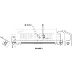 Brake Hose Pipe BORG & BECK BBH8971 OE Ref 58738C8000