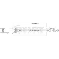 Brake Hose Pipe BORG & BECK BBH8973 OE Ref 58738C8400