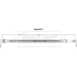 Brake Hose Pipe BORG & BECK BBH8977 OE Ref 9074288600