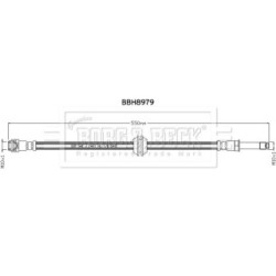 Brake Hose Pipe BORG & BECK BBH8979 OE Ref 9074283000