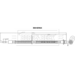 Brake Hose Pipe BORG & BECK BBH8984 OE Ref 9094702J15 BORG & BECK