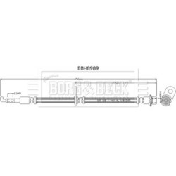 Brake Hose Pipe BORG & BECK BBH8989 OE Ref 9094702H66