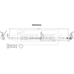 Brake Hose Pipe BORG & BECK BBH9006 OE Ref 32246627