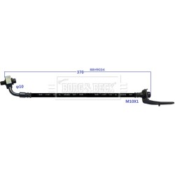 Brake Hose Pipe BORG & BECK BBH9034 OE Ref 600635600D