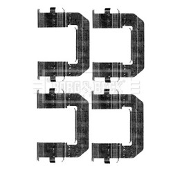 Brake Disc Pad Accessory Kit BORG & BECK BBK1213 OE Ref 92617760