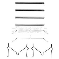 Brake Disc Pad Accessory Kit BORG & BECK BBK1214 OE Ref 04411-29000