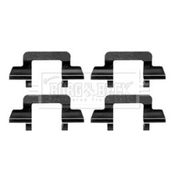 Brake Disc Pad Accessory Kit BORG & BECK BBK1221 OE Ref 95712430