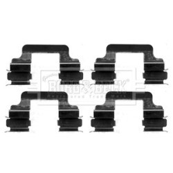 Brake Disc Pad Accessory Kit BORG & BECK BBK1241 OE Ref 3D0 615 231