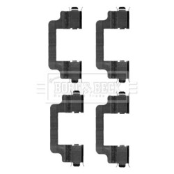 Brake Disc Pad Accessory Kit BORG & BECK BBK1246 OE Ref LR019625