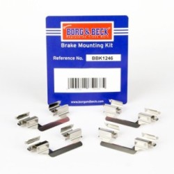 Brake Disc Pad Accessory Kit BORG & BECK BBK1246 OE Ref LR019625 BORG & BECK