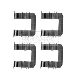 Brake Disc Pad Accessory Kit BORG & BECK BBK1252 OE Ref DA0169500