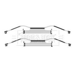 Brake Disc Pad Accessory Kit BORG & BECK BBK1280 OE Ref 7D0 615 295 A
