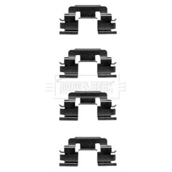 Brake Disc Pad Accessory Kit BORG & BECK BBK1298 OE Ref 6061249