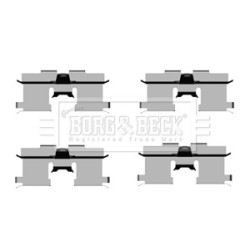 Brake Disc Pad Accessory Kit BORG & BECK BBK1314 OE Ref 96169200
