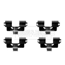 Brake Disc Pad Accessory Kit BORG & BECK BBK1323 OE Ref 1261-66-600