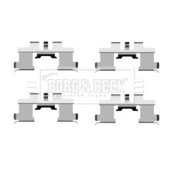 Brake Disc Pad Accessory Kit BORG & BECK BBK1372 OE Ref 22816-77000