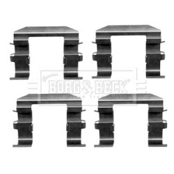 Brake Disc Pad Accessory Kit BORG & BECK BBK1378 OE Ref DA0166400