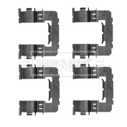 Brake Disc Pad Accessory Kit BORG & BECK BBK1389 OE Ref 55109-8700