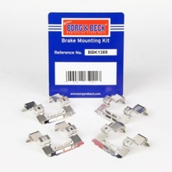 Brake Disc Pad Accessory Kit BORG & BECK BBK1389 OE Ref 55109-8700 BORG & BECK