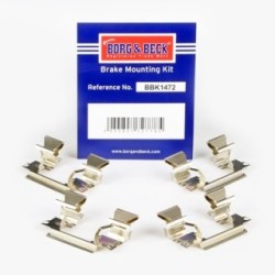 Brake Disc Pad Accessory Kit BORG & BECK BBK1472 BORG & BECK