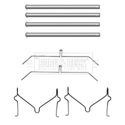 Brake Disc Pad Accessory Kit BORG & BECK BBK1491