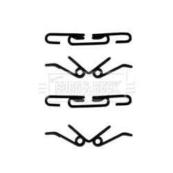 Brake Disc Pad Accessory Kit BORG & BECK BBK1494 OE Ref A004 130 00 00