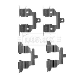 Brake Disc Pad Accessory Kit BORG & BECK BBK1542 OE Ref 44080-8J125