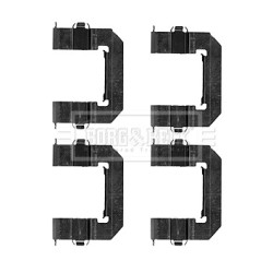 Brake Disc Pad Accessory Kit BORG & BECK BBK1547 OE Ref 94516940