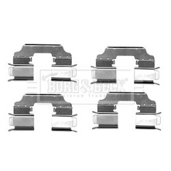 Brake Disc Pad Accessory Kit BORG & BECK BBK1548 OE Ref 440839596R