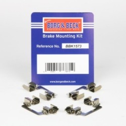 Brake Disc Pad Accessory Kit BORG & BECK BBK1573 BORG & BECK