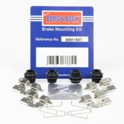 Brake Disc Pad Accessory Kit BORG & BECK BBK1687