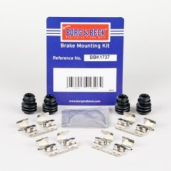 Brake Disc Pad Accessory Kit BORG & BECK BBK1737 BORG & BECK