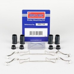 Brake Disc Pad Accessory Kit BORG & BECK BBK1740 BORG & BECK