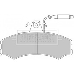 Brake Pad Set BORG & BECK BBP1082 OE Ref 424833