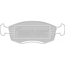 Brake Pad Set BORG & BECK BBP1100 OE Ref 1640754
