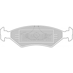 Brake Pad Set BORG & BECK BBP1118 OE Ref 1030602