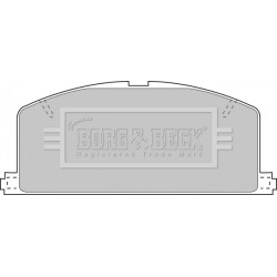 Brake Pad Set BORG & BECK BBP1267 OE Ref 0446510040