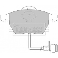 Brake Pad Set BORG & BECK BBP1392 OE Ref 441615106AA
