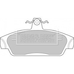Brake Pad Set BORG & BECK BBP1411 OE Ref SEM100020
